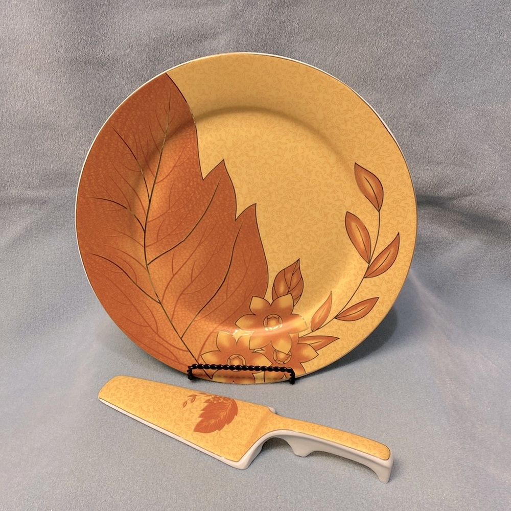 Casati Fine Porcelain Cake SERVICE PLATE & SPATULA Made in Germany ARAMCO IMPORT